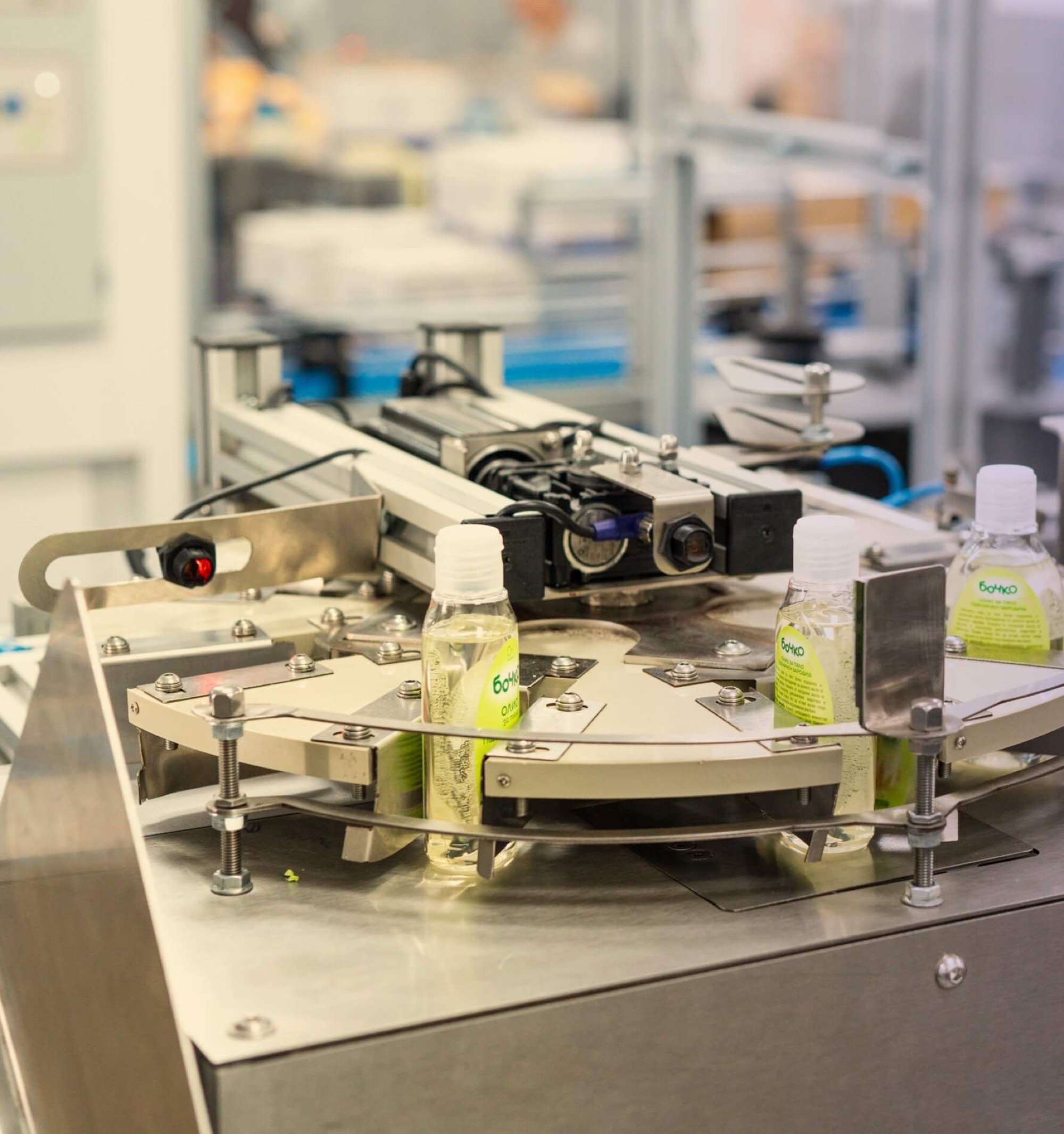 Bottles on the Lavena filling line